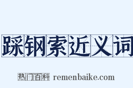 踩钢索近义词是什么意思的图片